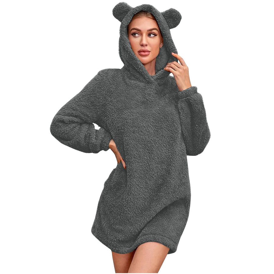 Elodie | Women's Cozy Hoodie in Dark Gray