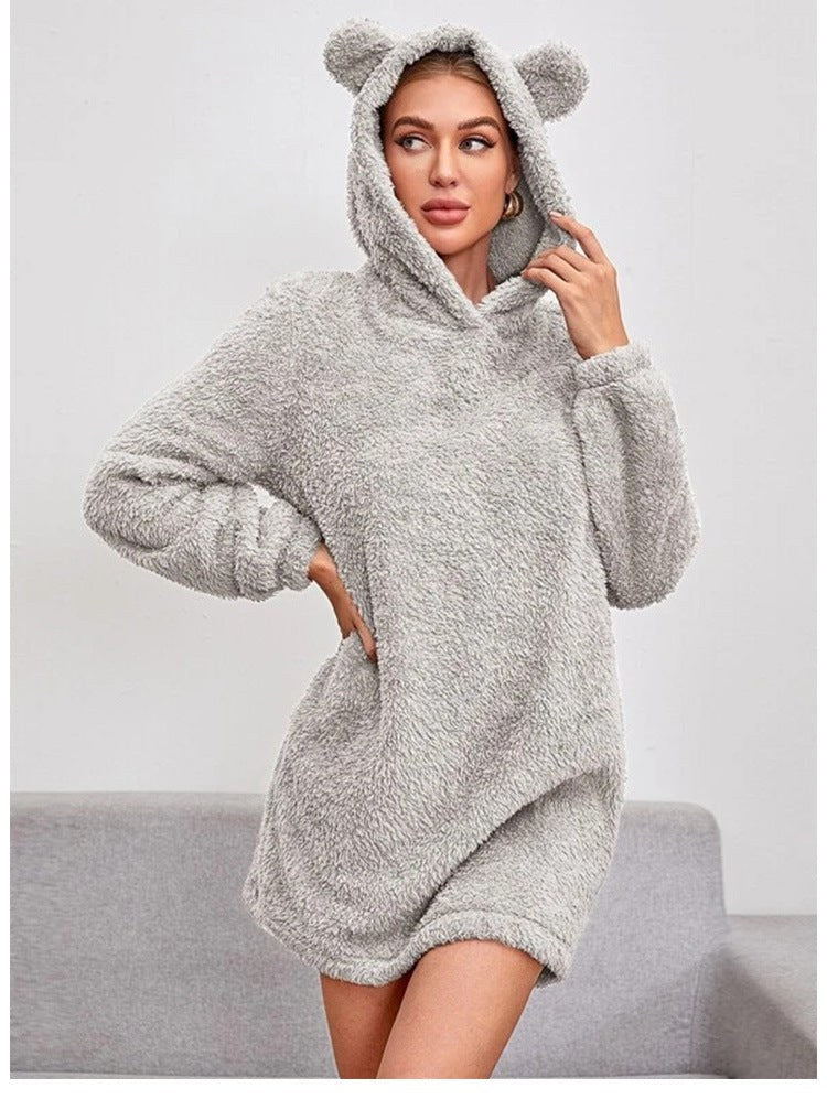 Elodie | Women's Cozy Hoodie in Light Gray