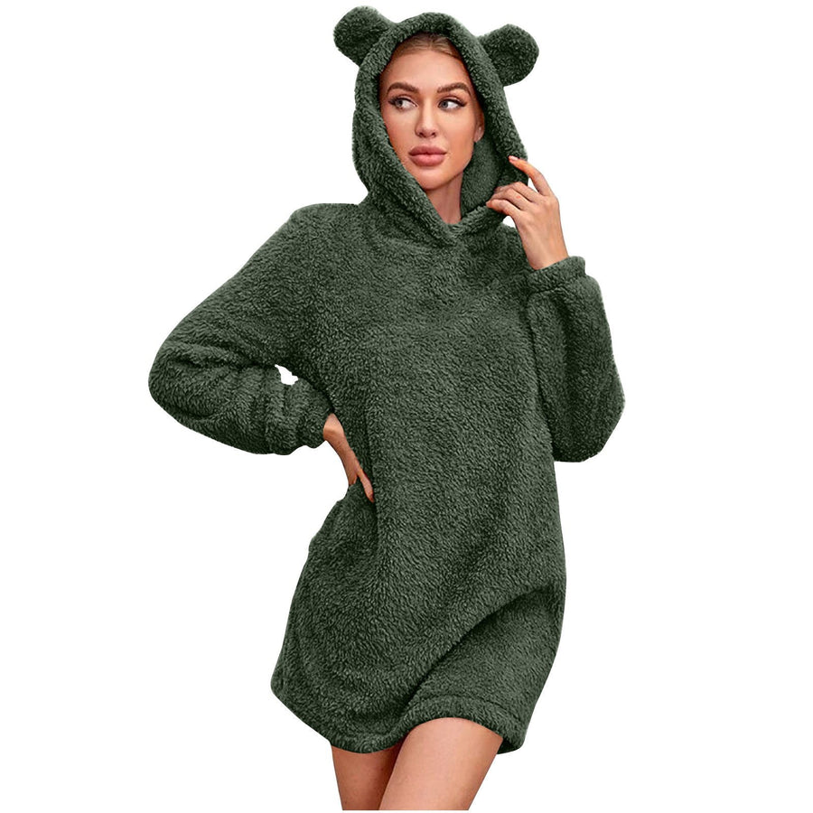 Elodie | Women's Cozy Hoodie in Olive Green