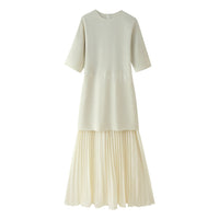 Elowen | Women's Modern Maxi Dress in Beige