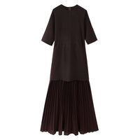 Elowen | Women's Modern Maxi Dress in Brown