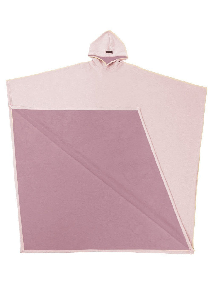 Elsa | Women's Cozy Hooded Fleece Soft Poncho – Fleece Jacket in Pink