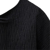 Elsie | Women's Ruffle Detail Elegant Quilted Jacket in Black