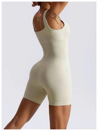 Elsie | Women's Bodycon Bodysuit in Beige