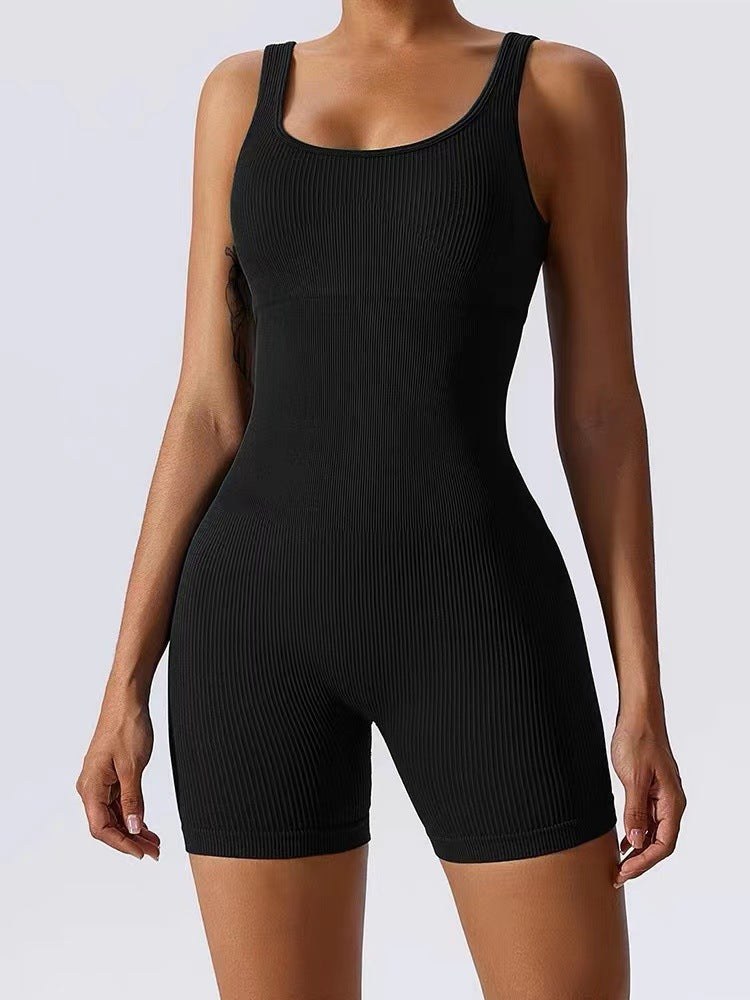 Elsie | Women's Bodycon Bodysuit in Black