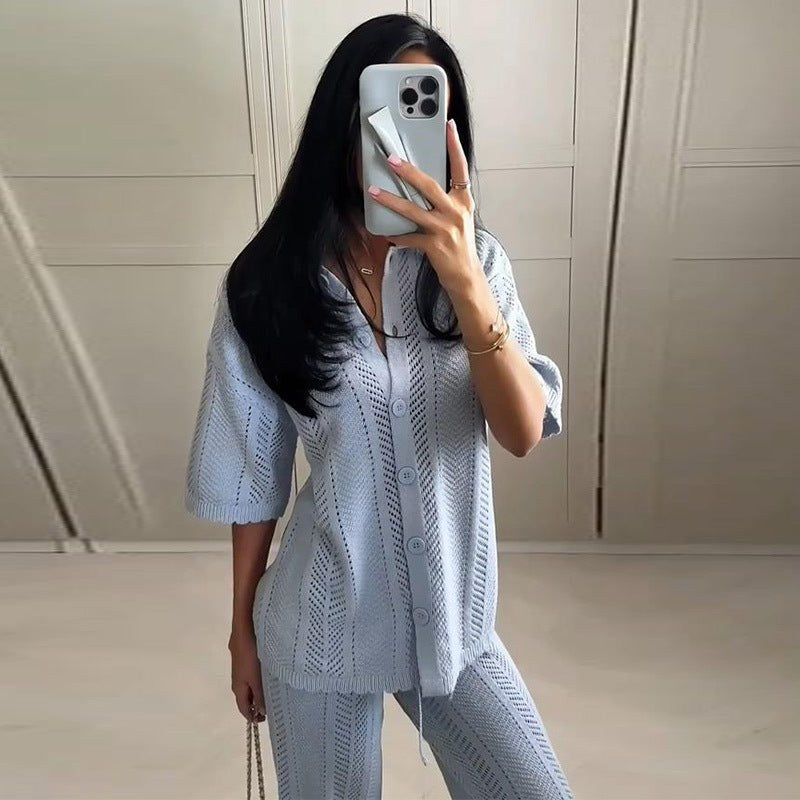 Elspeth | Women's Knit Elegant Pants – Dress Pants