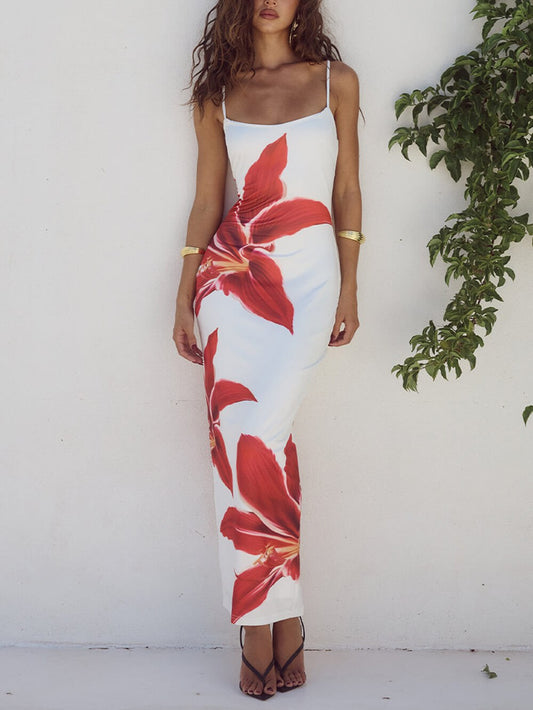 Elvina | Women's Beach Floral Maxi Dress