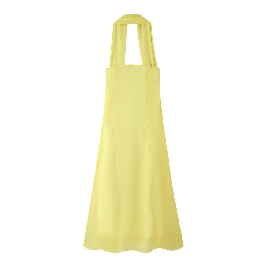 Elysande | Women's Flowing Maxi Dress in Yellow