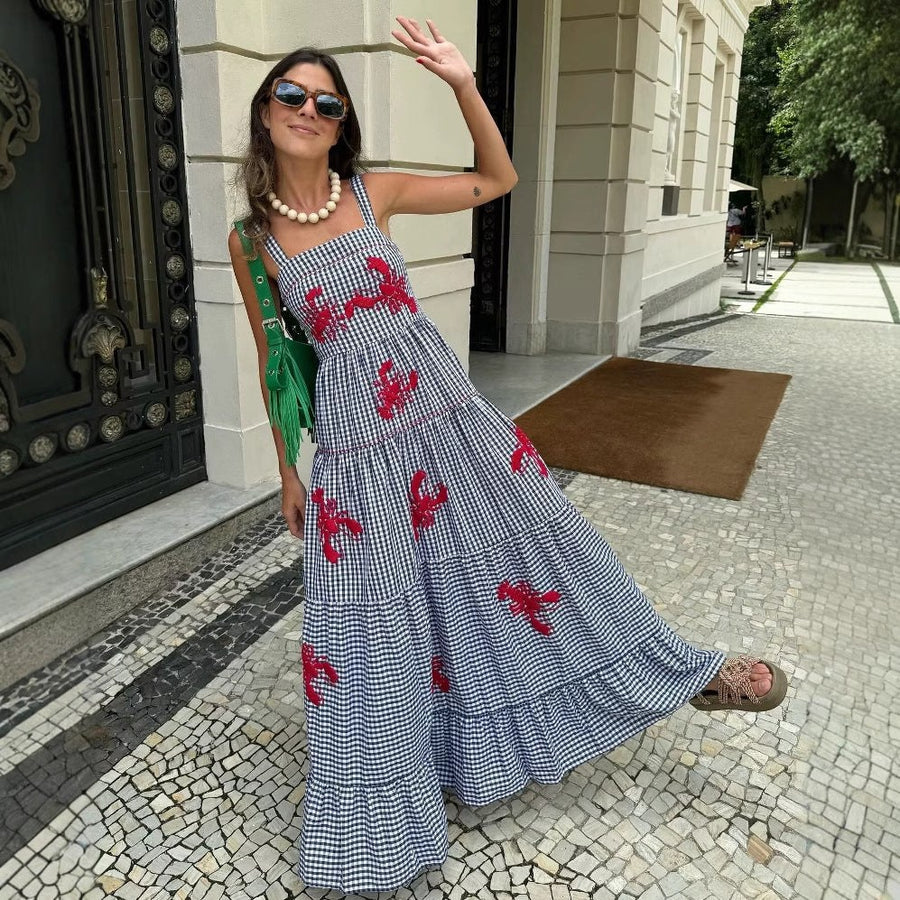 Emerance | Women's Maxi Dress in Gray