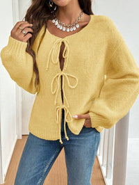 Emerance | Women's Knit Cardigan in Yellow