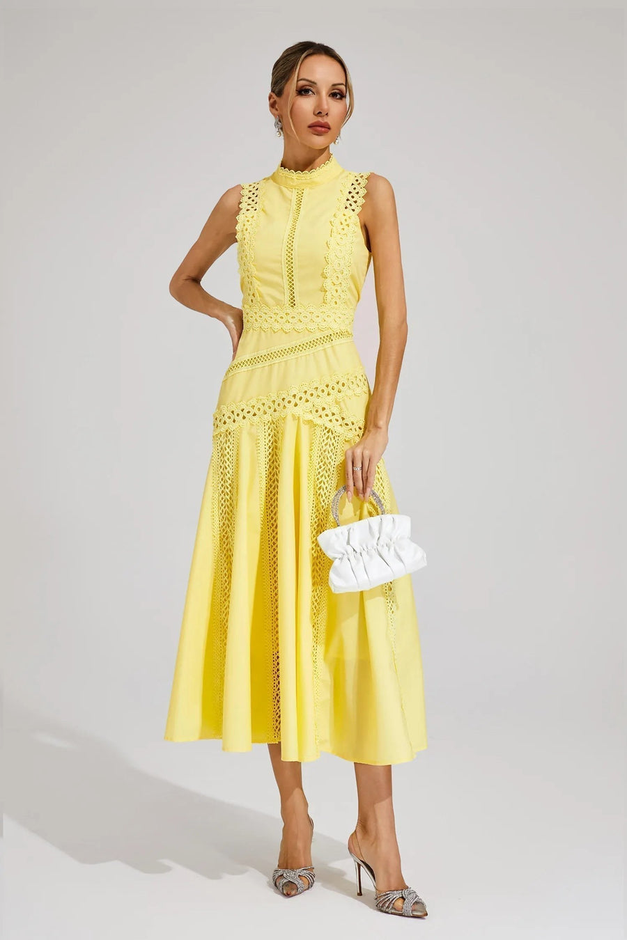 Emerentia | Women's A-Line Wedding Guest Midi Dress