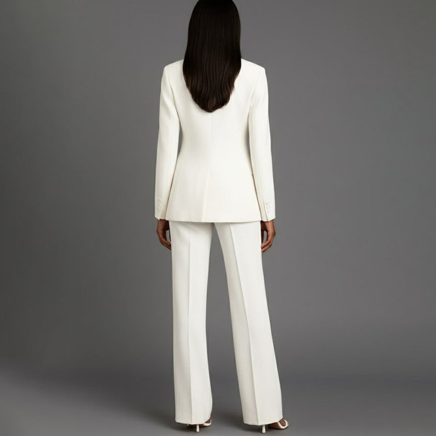 Emerson | Women's Tailored Single-Button Blazer Pants Suit Set
