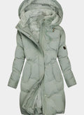 Emily | Women's Quilted Fleece-Lined Long Hooded Coat Full-Zip Parka – Quilted Jacket