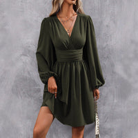 Ermelinda | Women's Puff Sleeve Elegant Wrap Dress