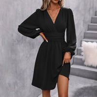 Ermelinda | Women's Puff Sleeve Elegant Wrap Dress