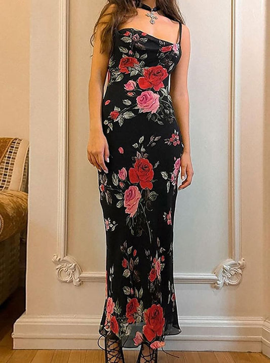Ermine | Women's Casual Floral Maxi Dress