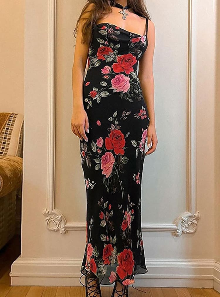 Ermine | Women's Casual Floral Maxi Dress