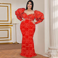 Eselde | Women's Puff Sleeve Maxi Dress