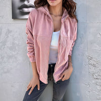 Esme | Women's Zip Corduroy Casual Modern Jacket