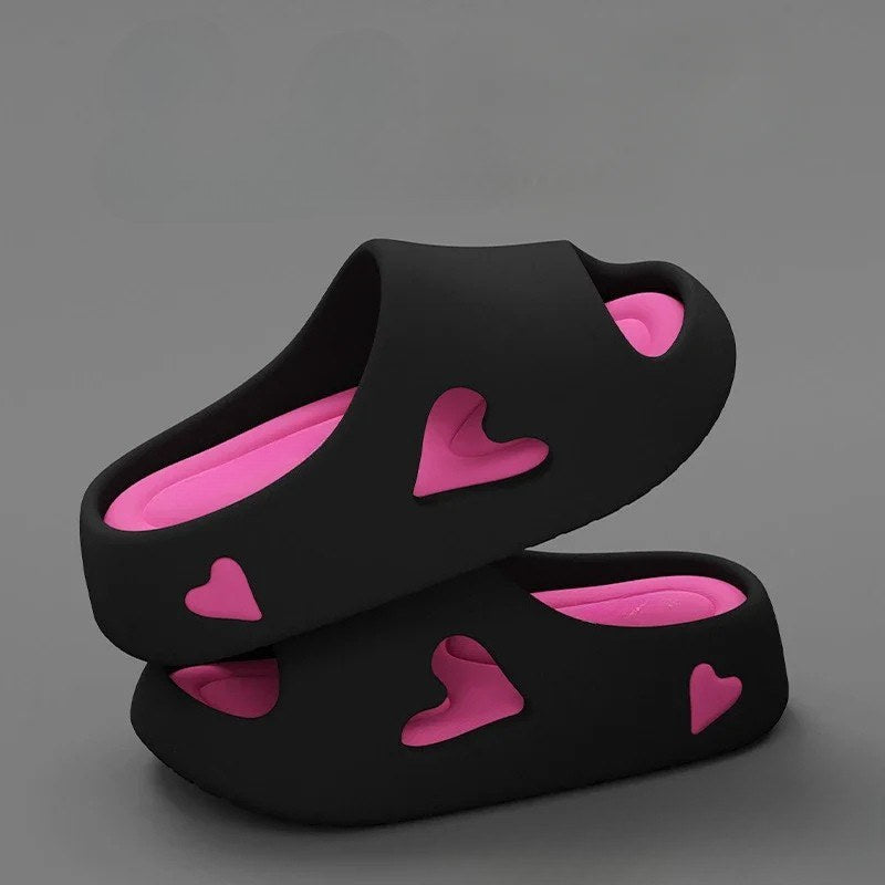 Esme | Women's Slide Open Toe Sandals in Black