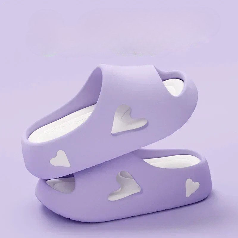 Esme | Women's Slide Open Toe Sandals in Purple
