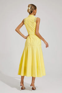 Esmeralda | Women's Sleeveless Lace Wedding Guest Midi Dress