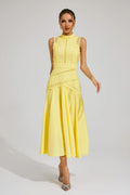 Esmeralda | Women's Sleeveless Lace Wedding Guest Midi Dress