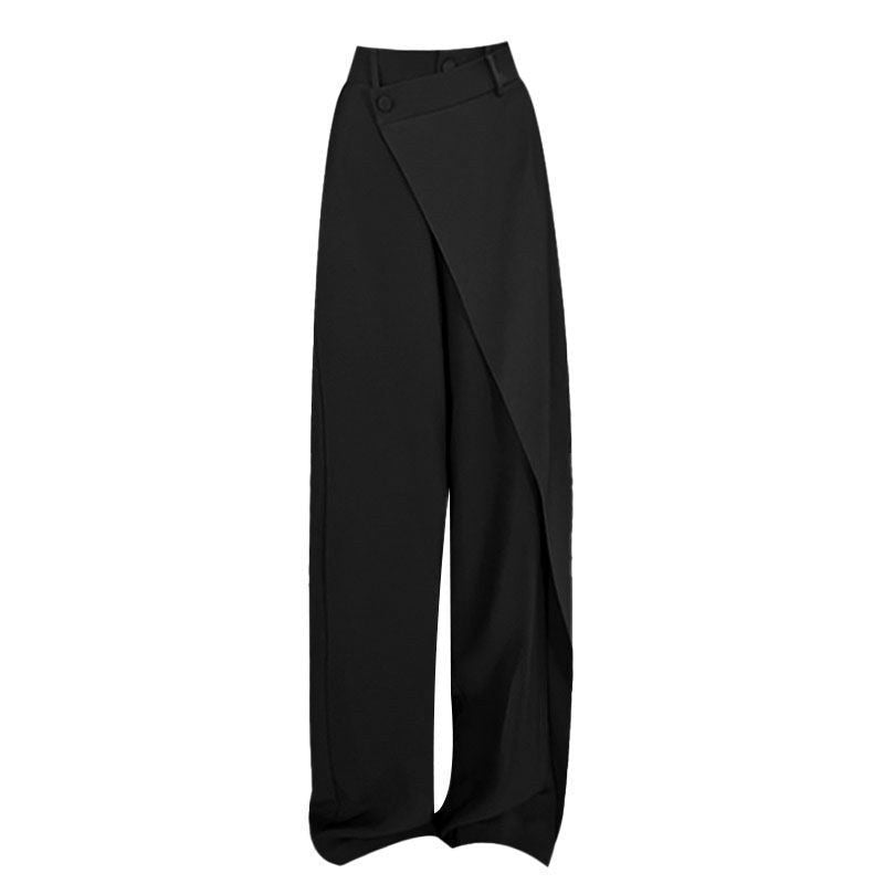 Esperanza | Women's Asymmetric Elegant Pants – Dress Pants in Black