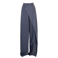 Esperanza | Women's Asymmetric Elegant Pants – Dress Pants in Gray