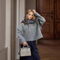 Esperanza | Women's Pockets Fleece Casual Modern Jacket