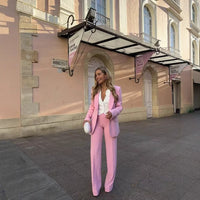 Estella | Women's Elastic Waist Flowing Elegant Pants – Dress Pants