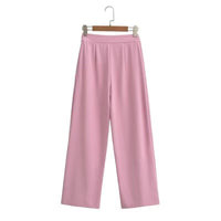 Estella | Women's Elastic Waist Flowing Elegant Pants – Dress Pants in Hose