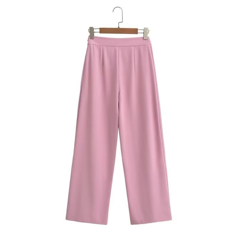 Estella | Women's Elastic Waist Flowing Elegant Pants – Dress Pants in Hose
