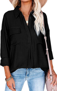 Estella | Women's Pockets Casual Blouse