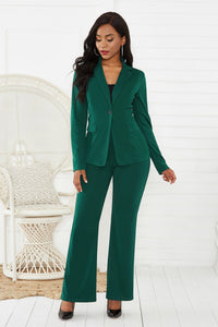 Estella | Women's Tailored Elegant Blazer in Green