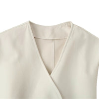 Esther | Women's Belted Elegant Jacket in Ivory