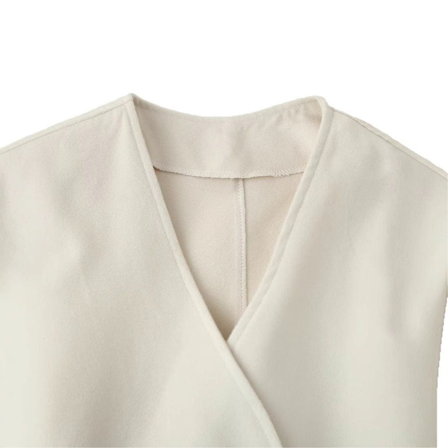 Esther | Women's Belted Elegant Jacket in Ivory