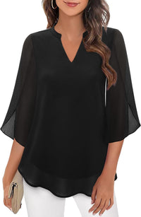 Estrella | Women's Blouse in Black