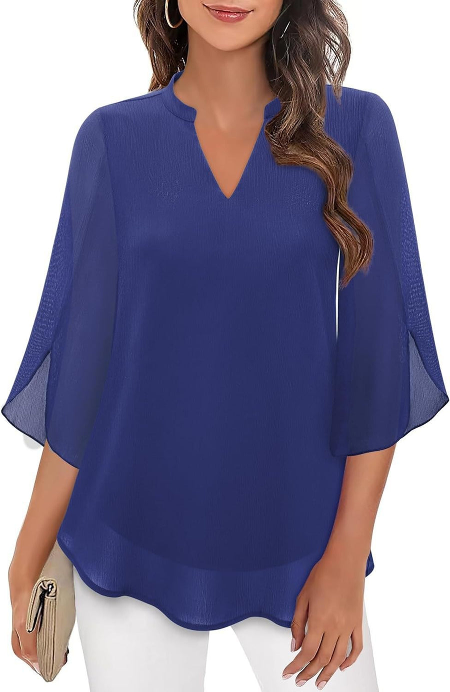 Estrella | Women's Blouse in Royal Blue