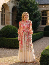 Etheldred | Women's Long Sleeve Floral Maxi Dress