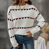 Etheldred | Women's Knit Sweater in Red