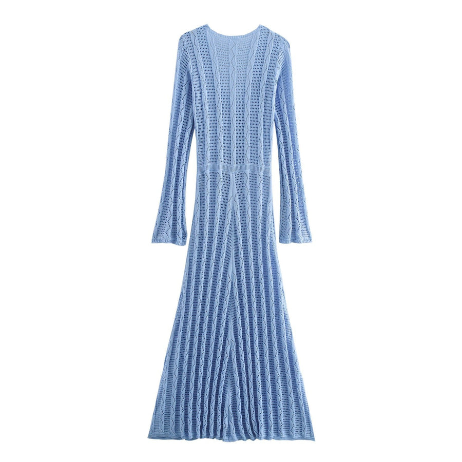 Ethelinda | Women's Elegant Maxi Dress in Royal Blue