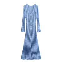 Ethelinda | Women's Elegant Maxi Dress in Royal Blue