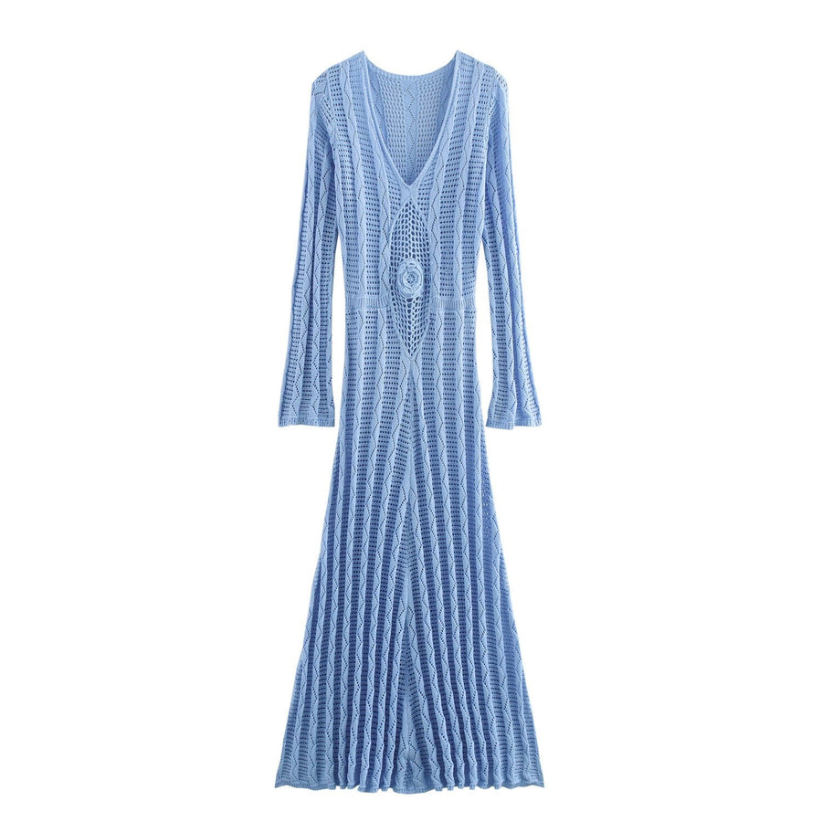 Ethelinda | Women's Elegant Maxi Dress in Royal Blue