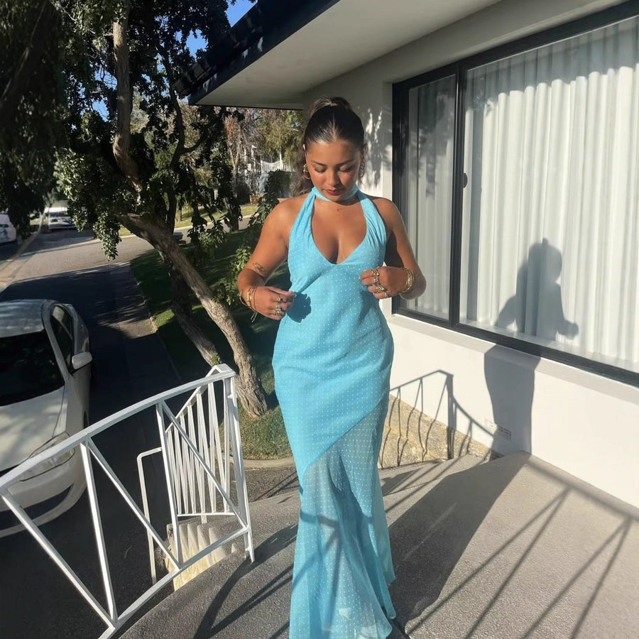 Etiennette | Women's Ruffle Elegant Maxi Dress