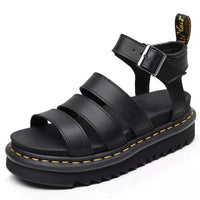 Etta | Women's Triple Strap Platform Ankle Buckle Sandals