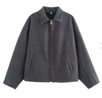 Etta | Women's Casual Jacket in Dark Gray