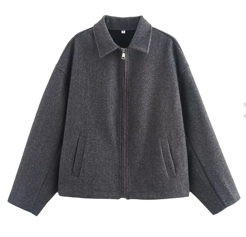 Etta | Women's Casual Jacket in Dark Gray
