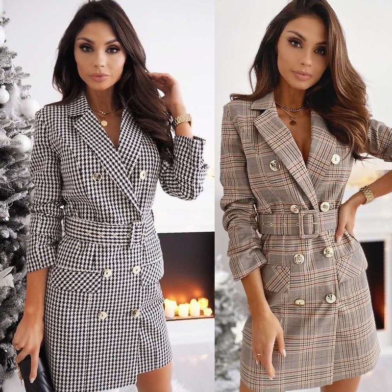 Etta | Women's Button-Front Tailored Belted Elegant Blazer