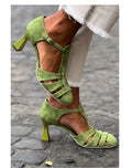 Eudora | Women's Vintage Strap Heels Sandals